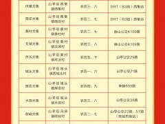 枣庄这些大集，名单公布！开集时间、位置、路线都有了